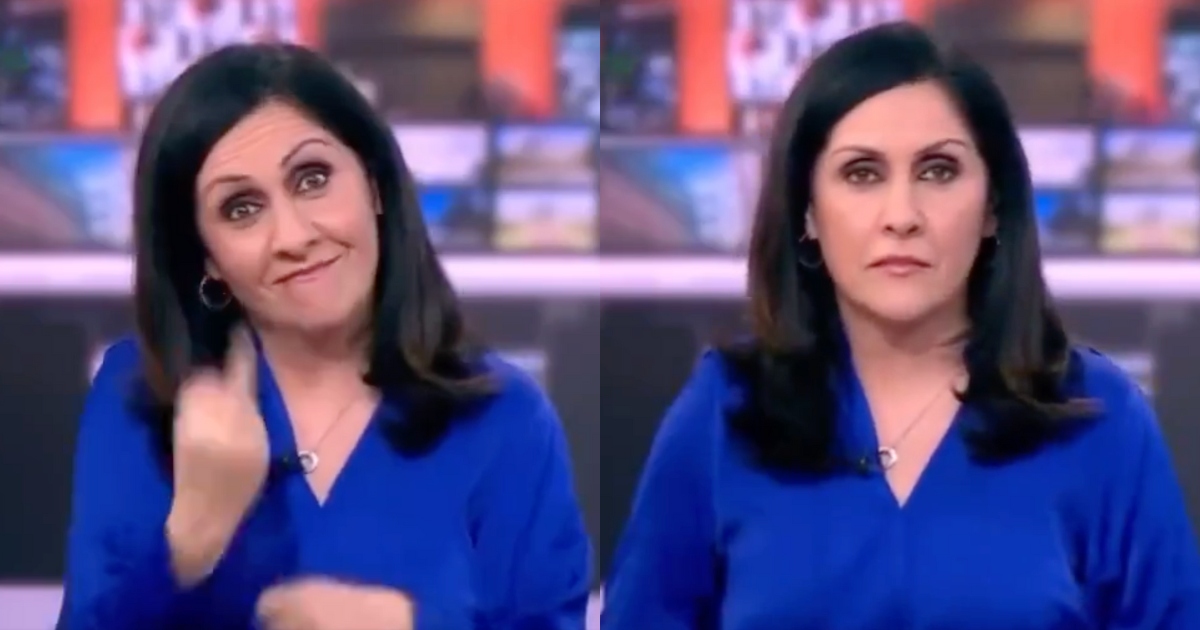 BBC news anchor caught giving middle finger on air: It was meant to be